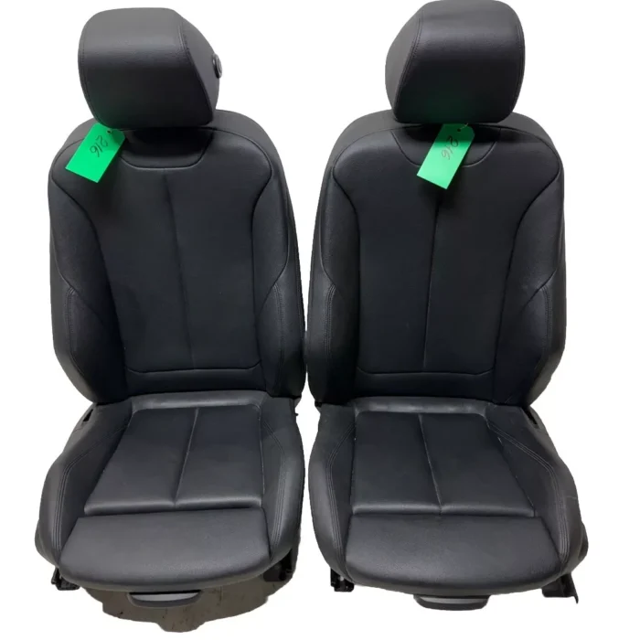12-18 OEM BMW F30 F34 F36 335i Front Driver Passenger Seats Black PAIR
