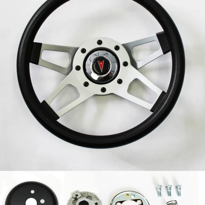 1969-1993 Pontiac GTO Firebird LeMans Grant Black 4 Spoke Steering Wheel 13 1:2