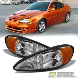 1999-2005 Pontiac Grand Am Headlights Headlamps Lamps Lights Left+Right 99-05