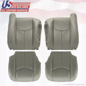 2003 To 2006 GMC Yukon Sierra Upholstery leather seat cover Replacement Gray 922