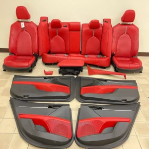2021-23 TOYOTA CAMRY XSE SEAT W/ DOOR PANEL COMPLETE SET SENSUAL RED LEATHER OEM