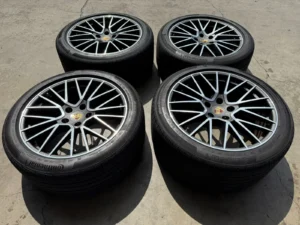 21” Porsche Cayenne GT OEM Factory Spyder Gunmetal Machine Wheels Pirelli Tires