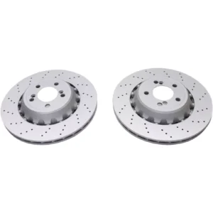 2×rear drilled ventilated disc brake rotors suitable for BMW F80 F82 F83 F87