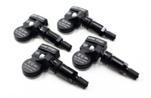 4 2006-2023 TPMS Tire Pressure Sensor for Porsche 911 Gloss Black Metal Valve V