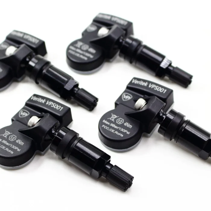 4 2006-2023 TPMS Tire Pressure Sensor for Porsche 911 Gloss Black Metal Valve V