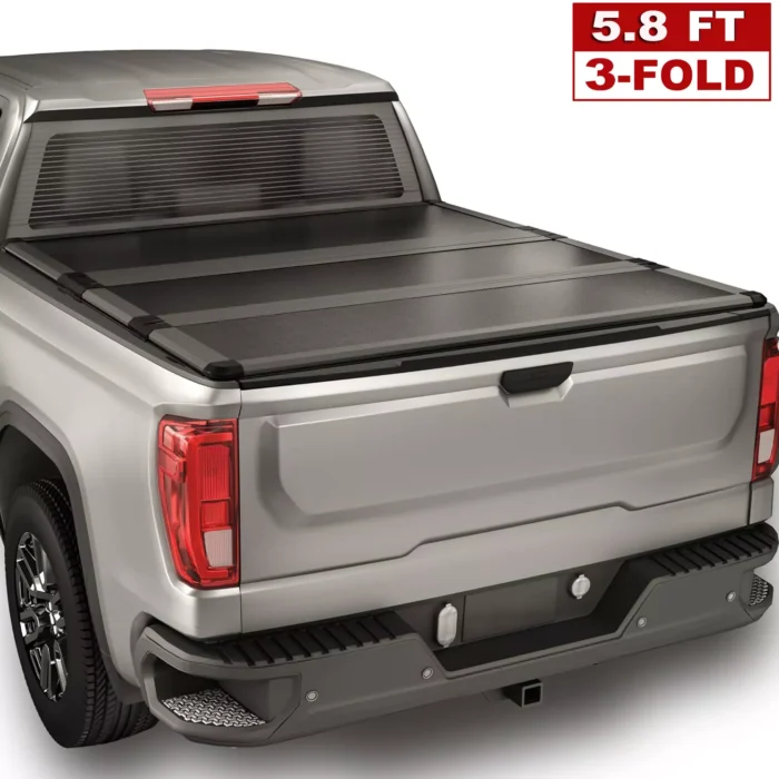 5.8FT Hard Solid Tonneau Cover For 2007-2025 Silverado Sierra 1500 Truck Bed