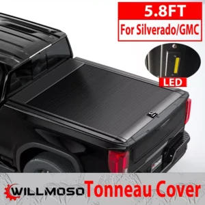 5.8FT Truck Tonneau Bed Cover Retractable For 2014-2025 Chevy Silverado/GMC 1500