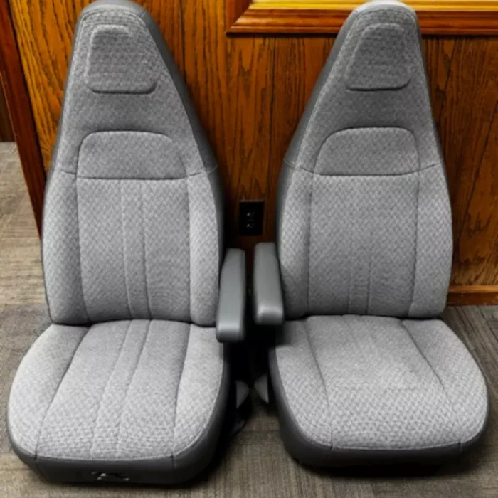 97-24 Chevy Express:GMC Savana Van Pair LH&RH Gray Cloth Power Bucket Seat