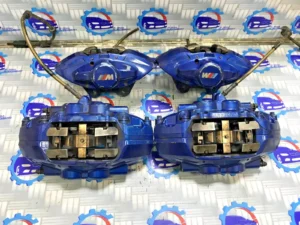 BMW F22 F30 F32 F36 FRONT M-PERFORMANCE BREMBO BRAKE CALIPERS BLUE SET OEM
