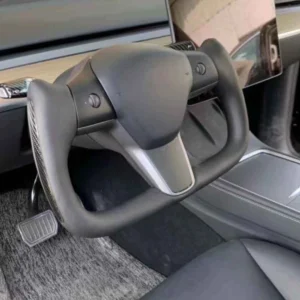 Carbon Fiber Steering Wheel Fit For Tesla Model 3 Model Y 2017-2023