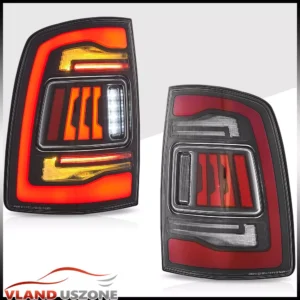 Clear VLAND LED Tail Lights For 2009-2018 Dodge Ram 1500 2500 3500 W/Sequential