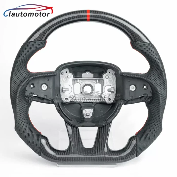 Fit Dodge Charger Challenger Steering Wheel Carbon Fiber SRT Hellcat 2015-2024