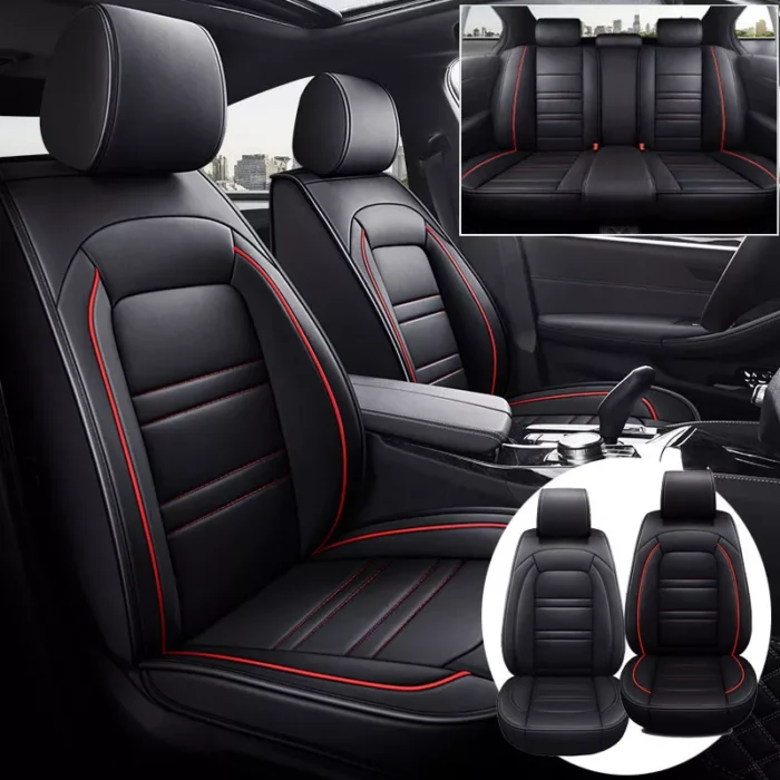 For Dodge Ram 1500 2009-2023 2500 3500 2:5-Seats Car Seat Cover Full Set Cushion