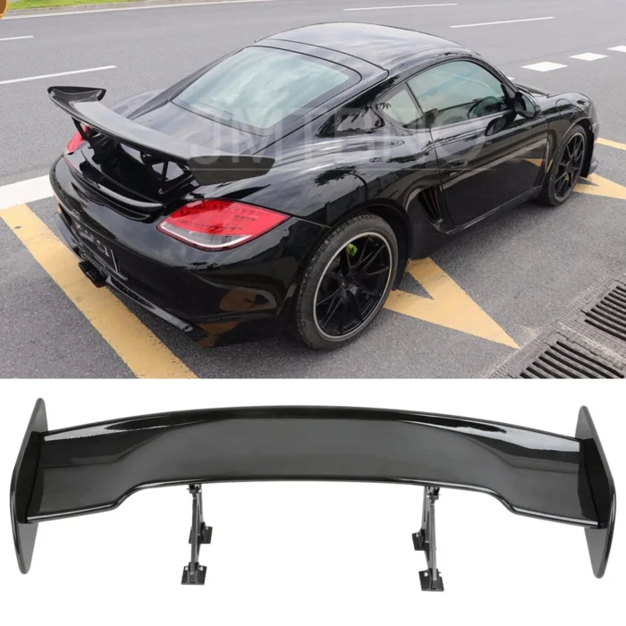 For Porsche Cayman GT4 06-16 46 Rear Trunk Spoiler Racing Wing GT-Style Glossy