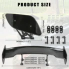 For Porsche Cayman GT4 06-16 46 Rear Trunk Spoiler Racing Wing GT-Style Glossy _2
