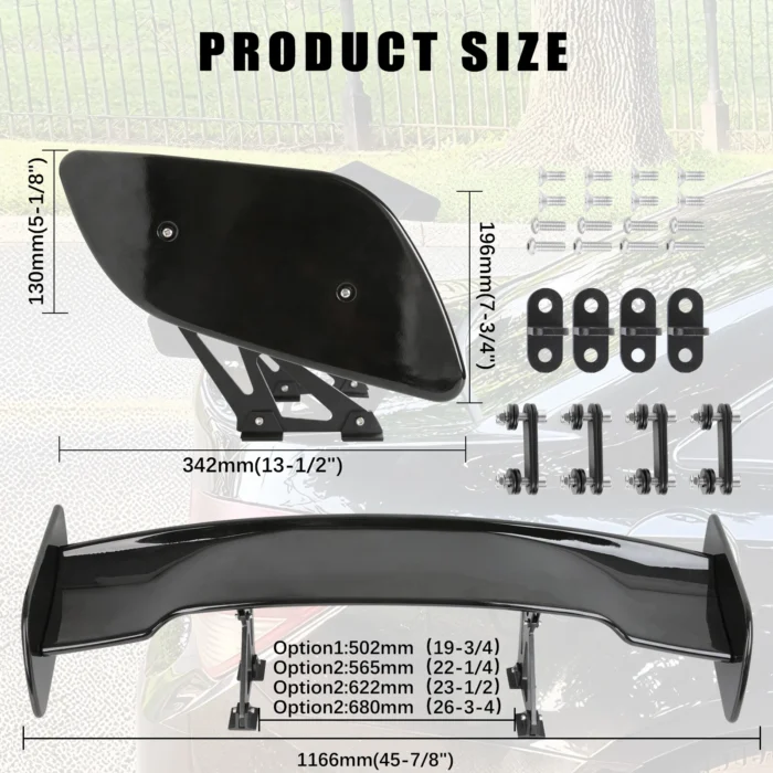 For Porsche Cayman GT4 06-16 46 Rear Trunk Spoiler Racing Wing GT-Style Glossy _2