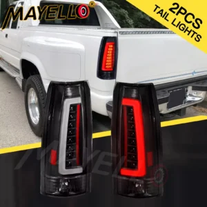 LED Tail Lights for 1988-1998 Chevy GMC C/K 1500 2500 3500 Clear Lens Brake Lamp