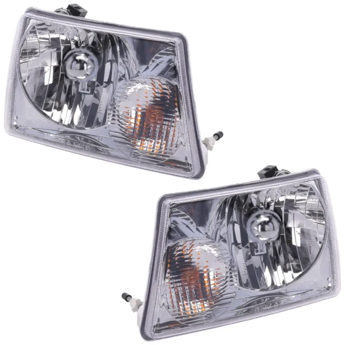 LH RH Headlights For Ford Ranger 2001-2011 Halogen w: Bulb:s w: Turn Signal Bulb