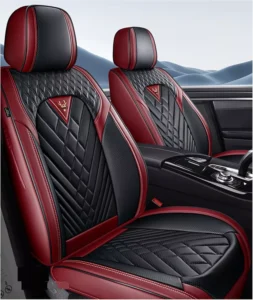 OUTOS Leather Car Seat Covers 5-Seat Universal Fit for SUV, Sedan, Truck
