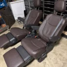 Recliners Toyota Sienna Seats 2021-2024 Truck Van RV Seats Brown Black Leather
