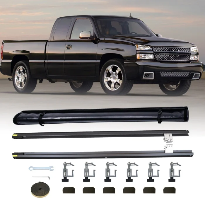 Soft Fold Tonneau Cover Fit For 04-07 Chevy Silverado GMC Sierra 5.8ft Bed