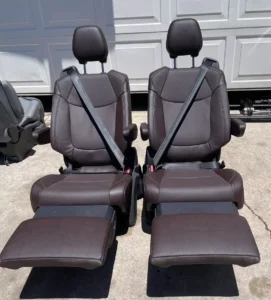 Toyota Sienna Recliner Seats Truck Van RV Seats Brown Leather-See All Photos