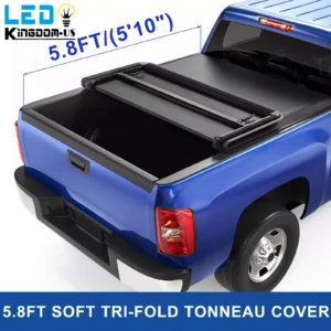 Tri-Fold 5.8FT Tonneau Cover For 07-13 Chevy Silverado GMC Sierra 1500 Truck Bed