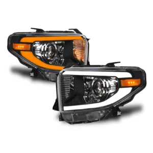 14-21 Tundra SR5 Switchback Sequential LED Projector Headlights Blk