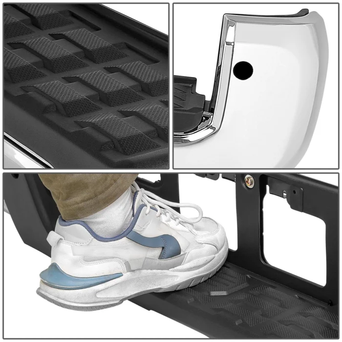 16-23 Toyota Tacoma OE Style w: Park Assist Polished Chrome Rear Bumper 2 16-23 Toyota Tacoma OE Style w: Park Assist Polished Chrome Rear Bumper 2