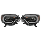 2012-2015 Toyota Tacoma Bar Headlights Halogen w: LED DRL Clear Lens LH+RH 2