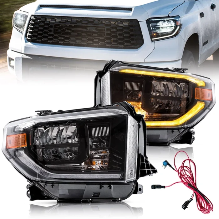 2014-2021 Toyota Tundra Full LED Headlights Front Light Sets w:Dynamic 2014-2021 Toyota Tundra Full LED Headlights Front Light Sets w:Dynamic