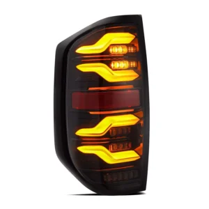 2014-21 Toyota Tundra AlphaRex LUXX LED Tail Lights Black Housing Smoke Lens