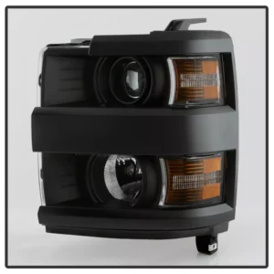 2015-2019 Chevy Silverado 2500 3500 HD Black Projector Headlights Headlamps Pair