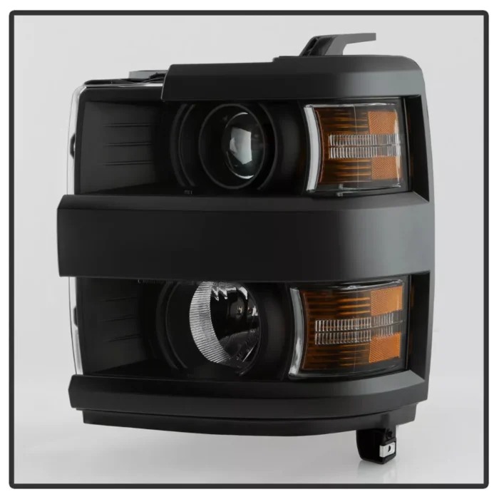 2015-2019 Chevy Silverado 2500 3500 HD Black Projector Headlights Headlamps Pair 2015-2019 Chevy Silverado 2500 3500 HD Black Projector Headlights Headlamps Pair