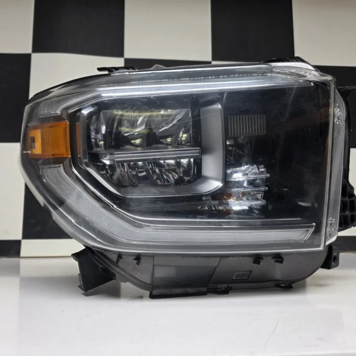 2018 2019 2020 2021 Toyota Tundra Right LED Headlight Used Oem Chrome Bezel 2018 2019 2020 2021 Toyota Tundra Right LED Headlight Used Oem Chrome Bezel