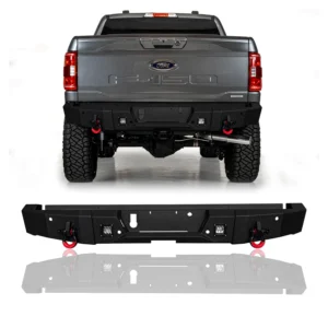 2021-2024 Ford F150 Steel Front/Rear Bumper With Winch Plate&LED ights
