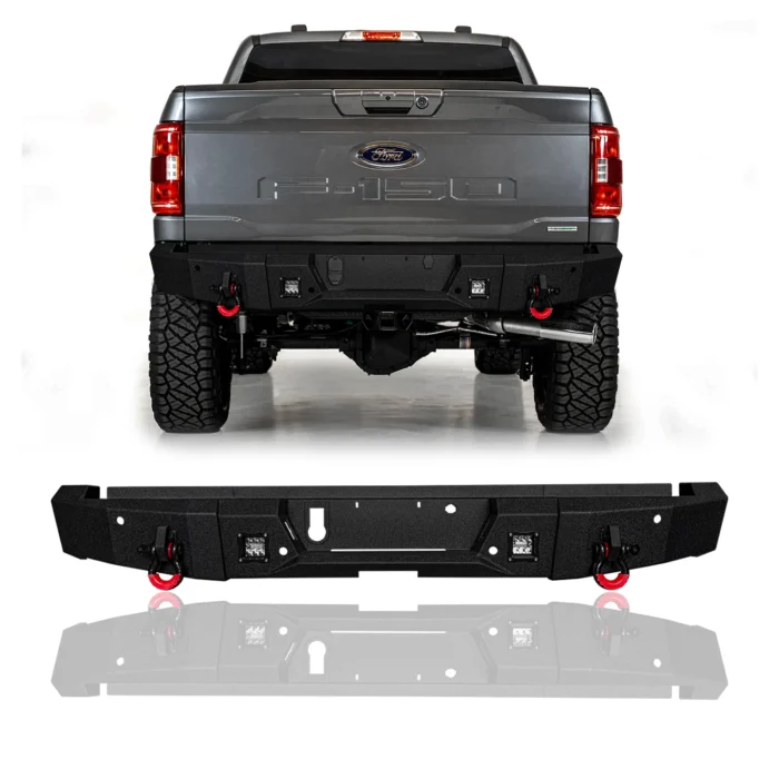 2021-2024 Ford F150 Steel Front:Rear Bumper With Winch Plate&LED ights 2021-2024 Ford F150 Steel Front:Rear Bumper With Winch Plate&LED ights
