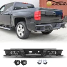 2024 Rear Bumper For 2007-2018 Chevy Silverado:GMC Sierra 1500 w:Sensor Holes