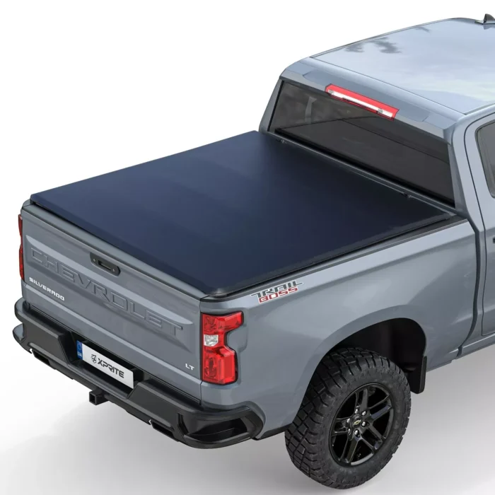 5.8FT Tri-Fold Tonneau Cover For 19-24 Chevy Silverado:GMC Sierra 1500 Truck Bed