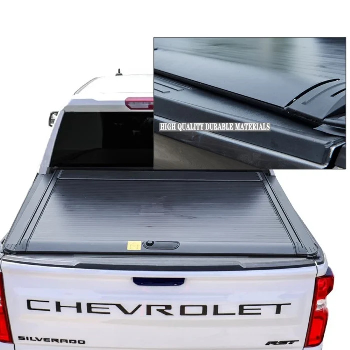 5.8FT Truck Tonneau Bed Cover Retractable For 2014-2024 Chevy Silverado:GMC 1500