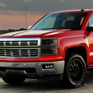 Black Smoke Fit 2014-2015 Silverado Switchback LED Strip Projector Headlights