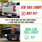 Boine Left Driver Side Tail Light Compatible With 2019-2024 Chevy Silverado 1500 2500HD 3500HD 2