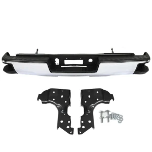 Chrome Rear Step Bumper Assembly For Chevy Silverado GMC Sierra 1500 2014-2018