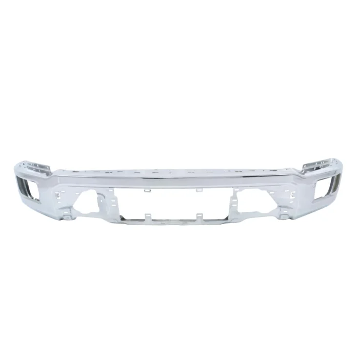 Ford F-150 2024-2025 Chrome W:o Sensor Holes Steel Front Bumper Face Bar Ford F-150 2024-2025 Chrome W:o Sensor Holes Steel Front Bumper Face Bar