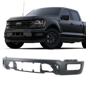 Front Bumper Face Bar For Ford F-150 2024-2025 Black W/ Sensor Holes Steel