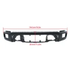 Front Bumper Face Bar Steel For Ford F-150 2024-2025 Black Without Sensor Holes 2