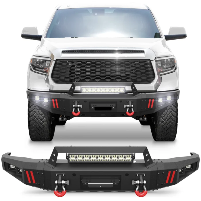 Front Bumper For Toyota Tundra 2014-2021 With Winch Plate & LED Lights Front Bumper For Toyota Tundra 2014-2021 With Winch Plate & LED Lights