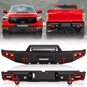 Front /Rear Bumper for 2014-2021 Toyota Tundra Pickup Truck Bumpers+LED Lights