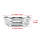 Front Upper Chrome Mesh Grill Fits 2016-2018 GMC Sierra 1500 Grille Denali Style 2