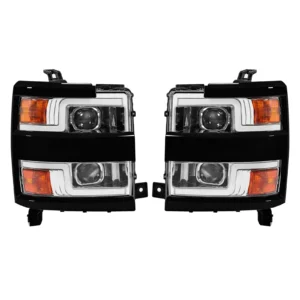 HECASA For 15-19 2016 Chevy Silverado 2500HD 3500HD LED Projector Headlights